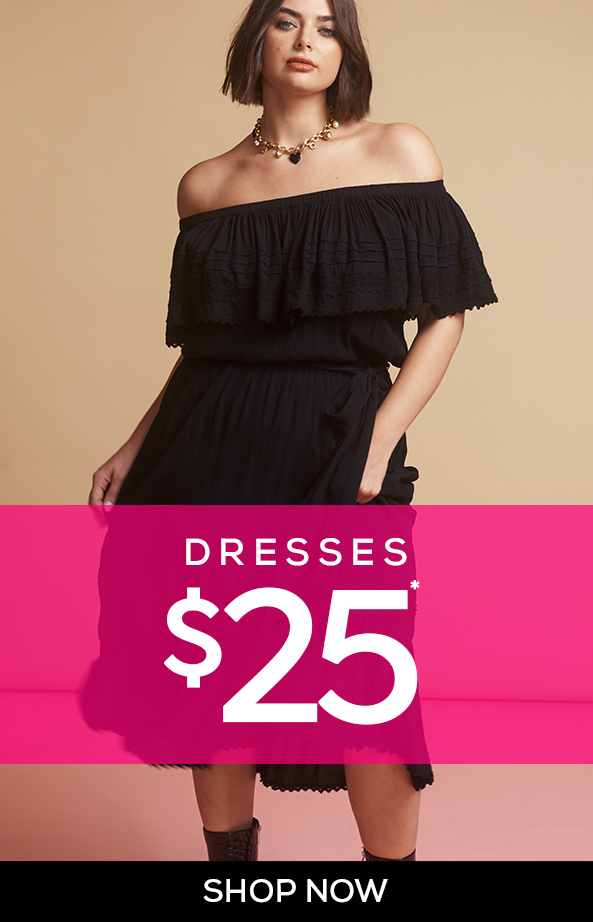 Dresses from $15